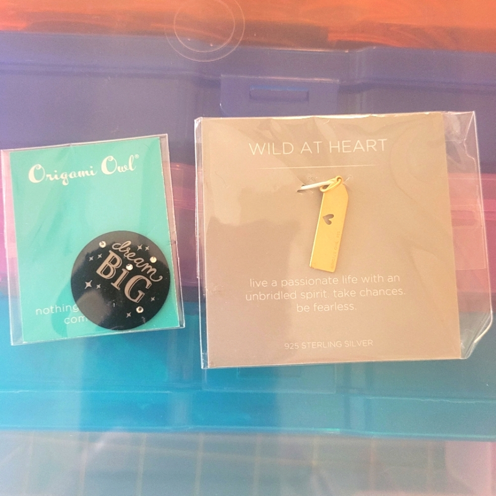 Think Goodness charms origami owl